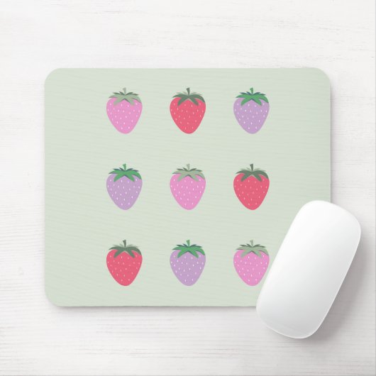 Packung Erdbeeren Mousepad (Mit Mouse)
