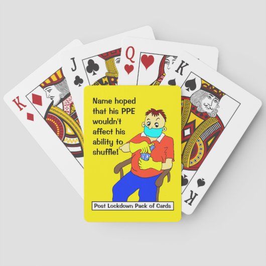 Packung für die Nachschallung Spielkarten (Rückseite)