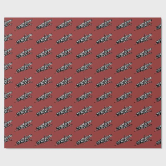 Packung für Grasshopper, Geschenkpapier (Flach)