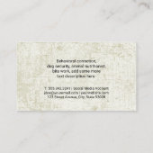 Packung Hunde | Tier Visitenkarte (Rückseite)