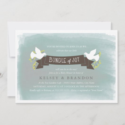 Packung Joy Baby Dusche Einladung (Vorderseite)