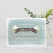 Packung Joy Baby Dusche Einladung (Stehend Vorderseite)