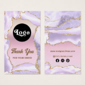 Packung Lavendel Agate Perlescent Foil Beilage (Vorne & Hinten)