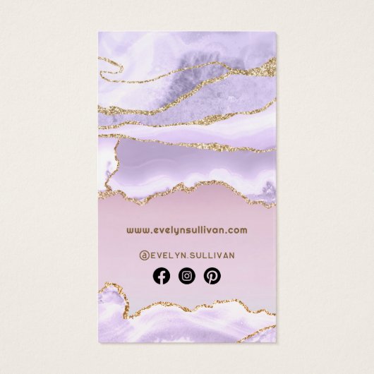 Packung Lavendel Agate Perlescent Foil Beilage (Rückseite)