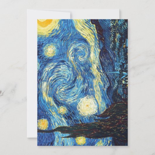 Packung mit 100 Van Gogh Starry Night Einladungen (Vorderseite)
