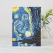 Packung mit 100 Van Gogh Starry Night Einladungen (Stehend Vorderseite)
