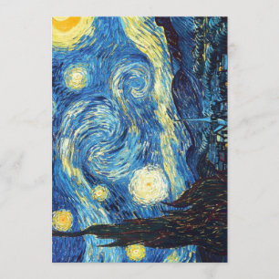 Packung mit 100 Van Gogh Starry Night Einladungen