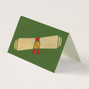 Packung mit 25 Glitzer Abschluss Cards