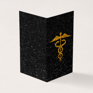 Packung mit 25 Glitzer Caduceus Medical Abschluss