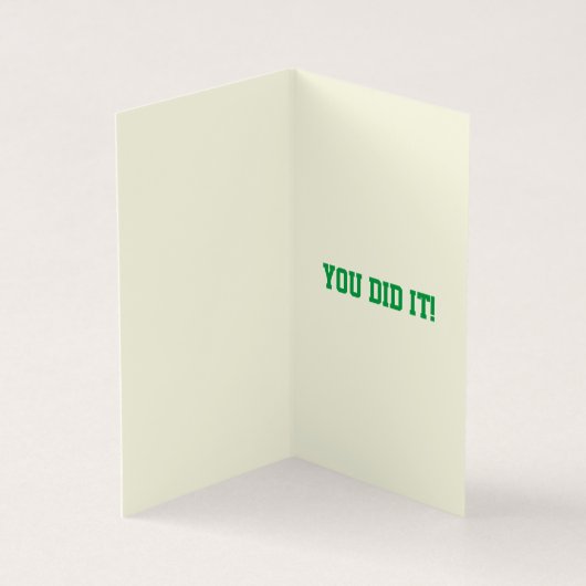 Packung mit 25 Glückwünschen Glitzer Abschluss Car (Innenseite)