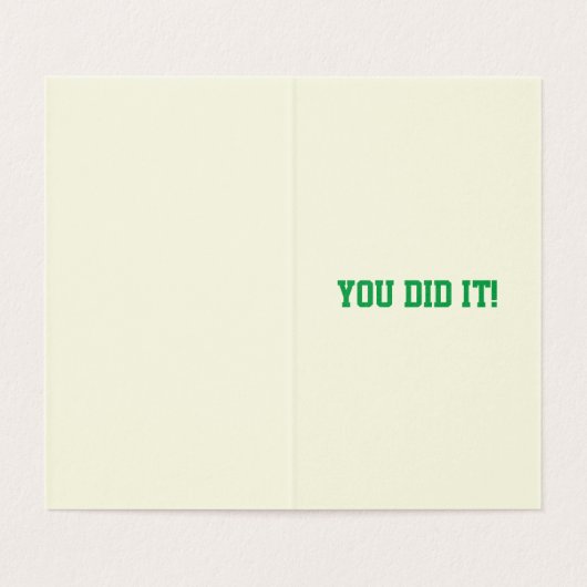 Packung mit 25 Glückwünschen Glitzer Abschluss Car (Innenseite Aufgefaltet)