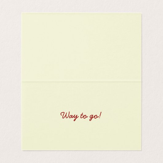 Packung mit 25 Gratulation Glitzer Abschluss Cards (Innenseite Aufgefaltet)