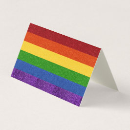 Packung mit 25 LGBT-Glitzer-Flag-Karte