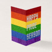 Packung mit 25 LGBT Glitzer Happy Pride Saison Car (Vorderseite)