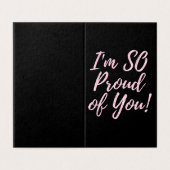 Packung mit 25 rosa So Proud Glitzer Abschluss (Außenseite Aufgefaltet)