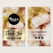 Packung mit braunem Glitzer, Aquarellfarbe (Vorne & Hinten)