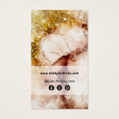 Packung mit braunem Glitzer, Aquarellfarbe (Rückseite)