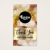 Packung mit braunem Glitzer, Aquarellfarbe (Vorderseite)