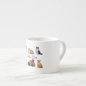 Packung mit Katzen, Funny Cats Espressotasse (Vorderseite Rechts)