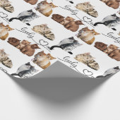 Packung mit Katzen, Funny Cats Geschenkpapier (Ecke)