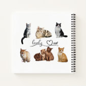 Packung mit Katzen, Funny Cats Notizblock (Rückseite)
