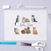 Packung mit Katzen, Funny Cats Seidenpapier (Handwerk)