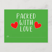 Packung mit Liebe Postkarte (Vorderseite)