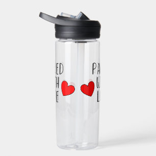 Packung mit Liebe Wasser Flasche