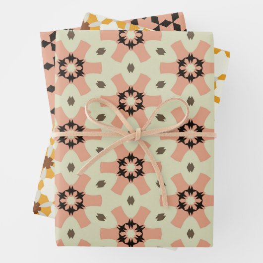 Packung mit Pfirsich und schwarzem Papier 5 (Beispiel)