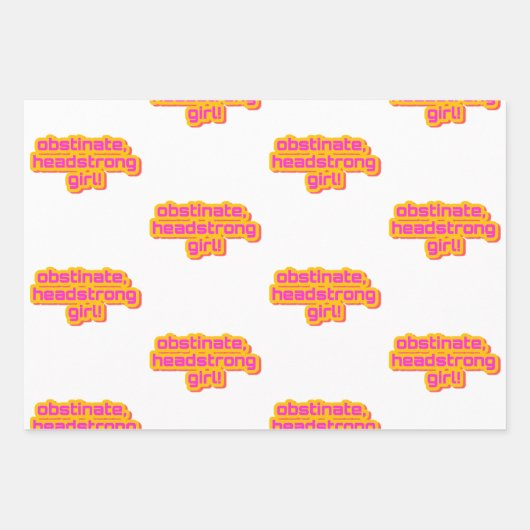 Packung mit Stolz und Vorurteilen Geschenkpapier Set (Vorderseite)