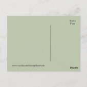 Packung mit Vintagen Blume - Postkarte (Rückseite)