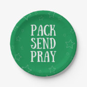 Packung Pray Paper Plate senden Pappteller (Vorderseite)