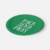 Packung Pray Paper Plate senden Pappteller (Schrägansicht)