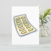 Packung Tabletten Einladung