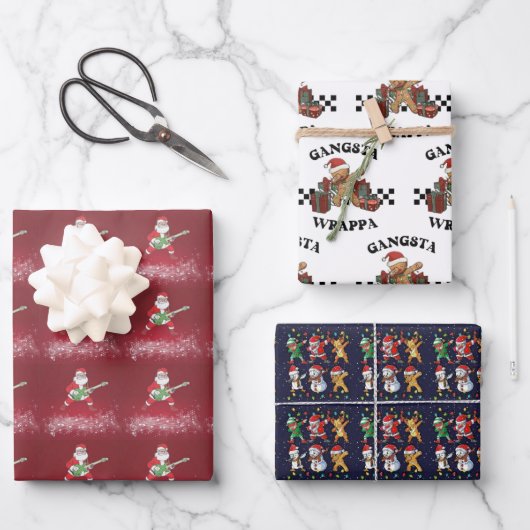 Packung zum Ablösen des Papiers 2 Geschenkpapier Set (Vorderseite)