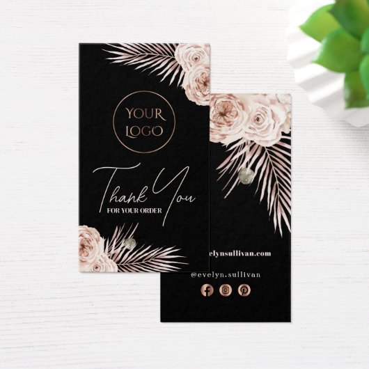 Packungsbeilage Boho tropische Rose (Schreibtisch)