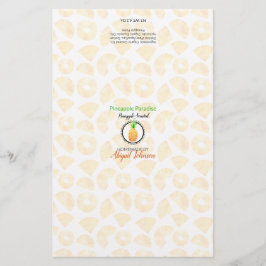 Packungsbeilage für Ananas | Leinenpapier