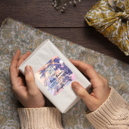 Packungsbeilage für Body Butter Lila QR-LOGO Quadratischer Aufkleber