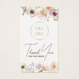 Packungsbeilage für getrocknete Wildblumen