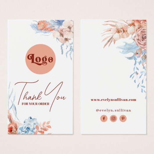 Packungsbeilage für Pfirsich und blaue tropische F (Vorne & Hinten)