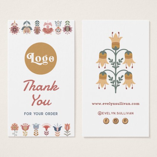 Packungsbeilage für volkstümliche Blume (Vorne & Hinten)