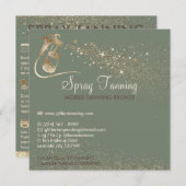 Packungsbeilage Tipps zur Körperspray Tan Einladung (Vorne/Hinten)