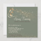 Packungsbeilage Tipps zur Körperspray Tan Einladung (Vorderseite)