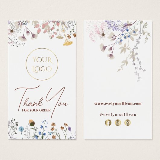 Packungsbeilage Wildblumen (Vorne & Hinten)