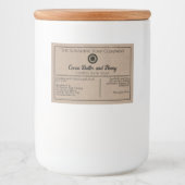 Packungsetikett mit Logo für Papierseife Lebensmitteletikett (Vorderseite)