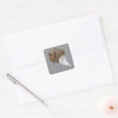 Packungsgröße - quadratischer aufkleber (Umschlag)