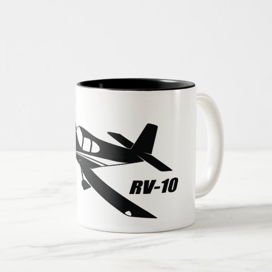 Packwagen RV-10 Zweifarbige Tasse (VorderseiteRechts)