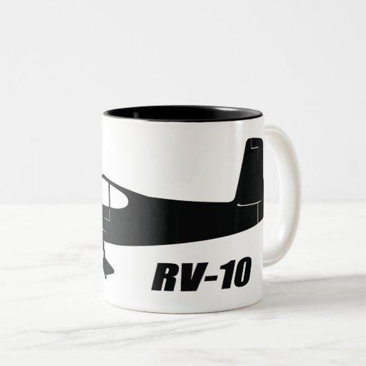 Packwagen RV-10 Zweifarbige Tasse (VorderseiteRechts)