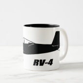 Packwagen RV-4 Zweifarbige Tasse (VorderseiteRechts)