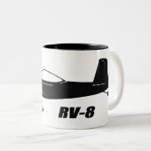 Packwagen RV-8 Zweifarbige Tasse (VorderseiteRechts)